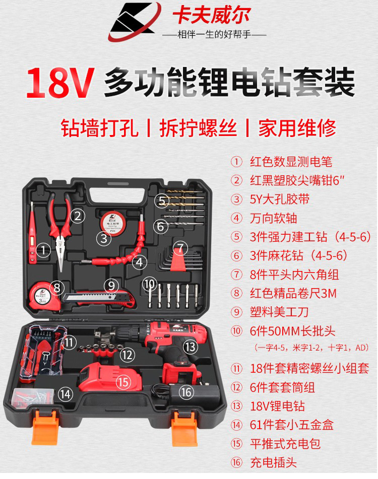 電鉆工具箱,電鉆廠家,電鉆套裝生產廠家